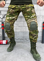 Демисезонные тактические брюки на флисе, теплые военные штаны мультикам, брюки soft shell мультикам px320