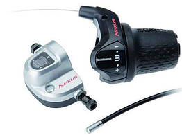 Манетка велосипедна Shimano SL-3S42E+SG-3C41 Nexus 3 spd, повний комплект