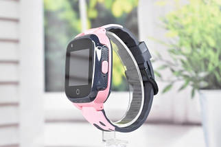 Дитячий розумний смарт годинник c GPS Smart baby watch W16 4G з камерою сім картою іграми кнопкою SOS Рожевий, фото 5
