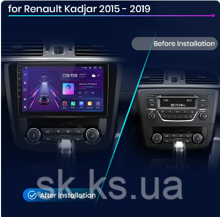 Junsun 4G Android магнітолу для Renault Kadjar 2015 — 2020