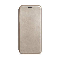 Чехол-книжка кожа для Samsung Galaxy A50 (A505F) / A50s / A30s Цвет Золотой