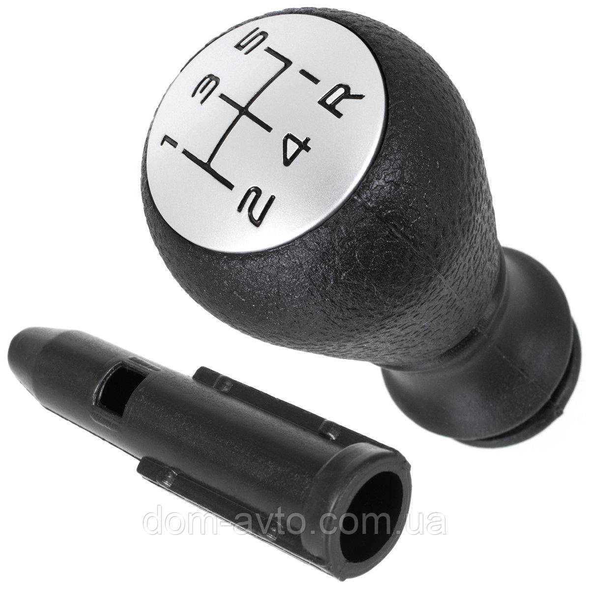 Peugeot 207 Ручка КПП ЧОРНА + СІЛВЕР ЧОРНА СХЕМА + перехідник важеля КПП / перехідник 2шт КОМПЛЕКТ