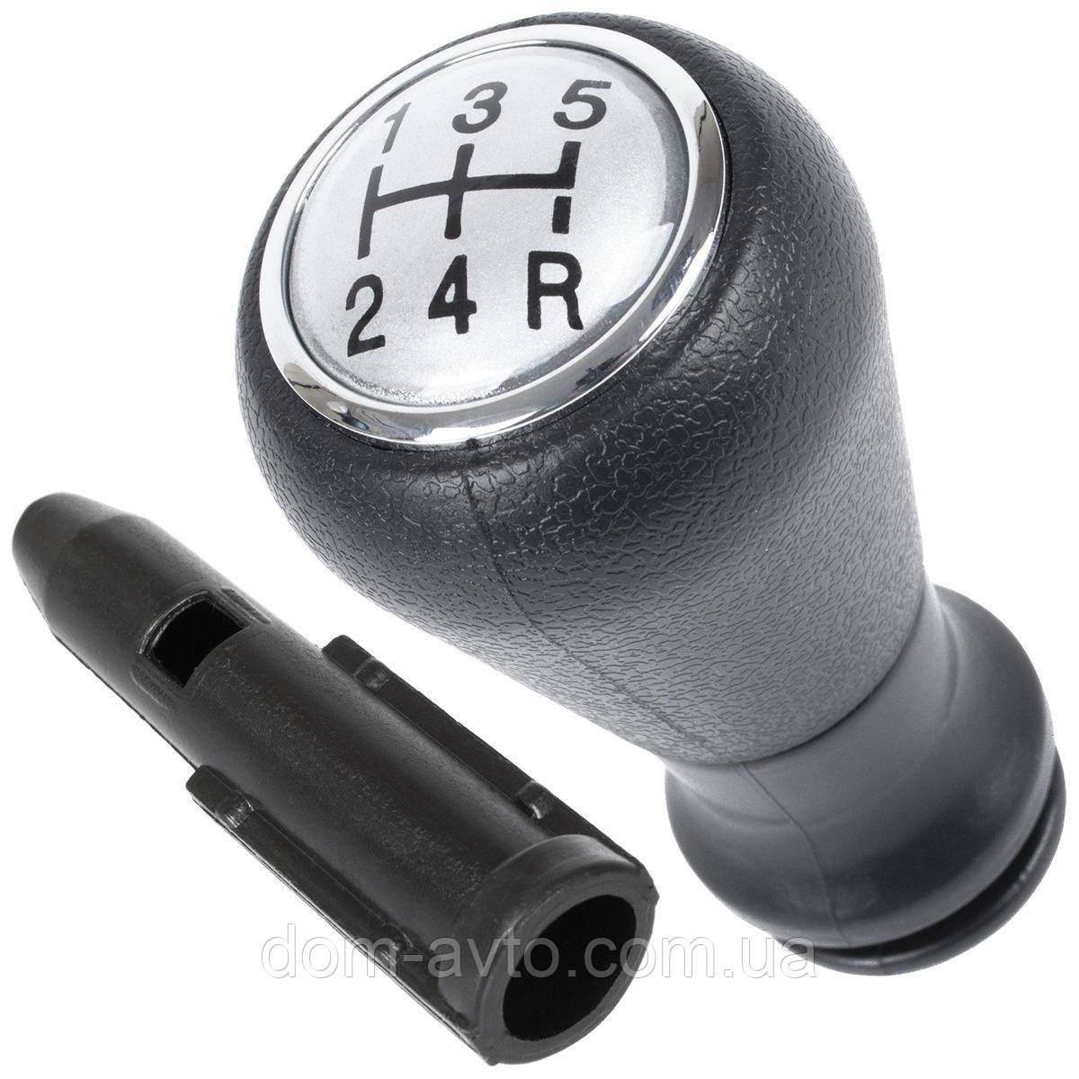 Peugeot 306 Ручка КПП SILVER + BLACK СХЕМА 5 ПЕРЕДАЧ + перехідник важеля КПП / перехідник 2 шт. КОМПЛЕКТ