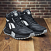 Чоловічі зимові шкіряні кросівки, черевики (натуральна шкіра) чорні на хутрі, чоловіче взуття на зиму, розмір 40 41 42 43 44 45, фото 2