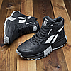 Чоловічі зимові шкіряні кросівки, черевики (натуральна шкіра) чорні на хутрі, чоловіче взуття на зиму, розмір 40 41 42 43 44 45, фото 6