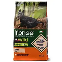 Сухой корм для собак Monge Dog Bwild Grain Free Mini Утка 15 кг