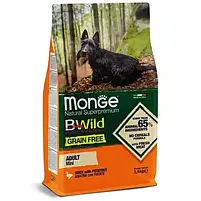 Сухий корм для собак Monge Dog Bwild Grain Free Mini Качка 15 кг, фото 3