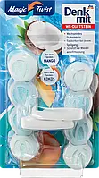 Підвісні таблетки для унітазу Denkmit WC-Reiniger Magic Twist Mango-Kokos, 2 шт