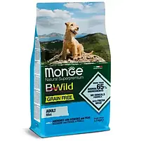 Сухий корм для собак Monge Dog Bwild Grain Free Mini Анчоус 15 кг, фото 3