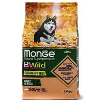 Сухой корм для собак Monge Dog Bwild Grain Free Лосось 15 кг