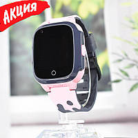 Детские умные смарт часы c GPS Smart baby watch W16 4G с камерой сим картой играми кнопкой SOS Розовый dgn