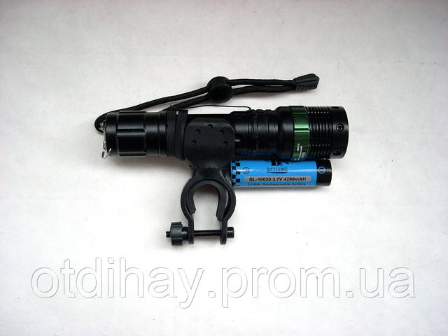 Акумуляторний Ліхтарик BAILONG Police з кріпленням на велосипед Police BL-8455 (500 W) CREE-Q5 