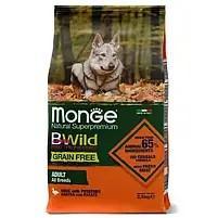 Сухий корм для собак Monge Dog Bwild Grain Free Качка 15 кг, фото 3