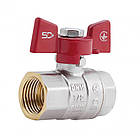 Кран кульовий SD Plus 1/2" ВР для води (метелик) SD602NW15PN40
