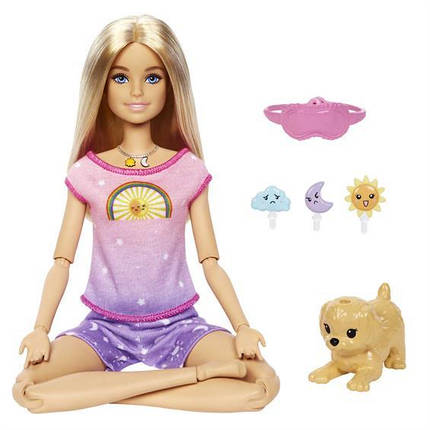 Лялька Barbie Rise & Relax Медитація вдень і вночі зі звуками 29 см, фото 1