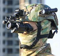 Армейский тактический прибор ночного видения для военных PVS-14, 200 м + крепление цифровой Spina optics Stark