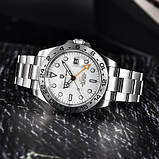 Механічний з автопідзаводом водонепроникний (10ATM) годинник Pagani Design PD-1682 Silver-White, фото 4