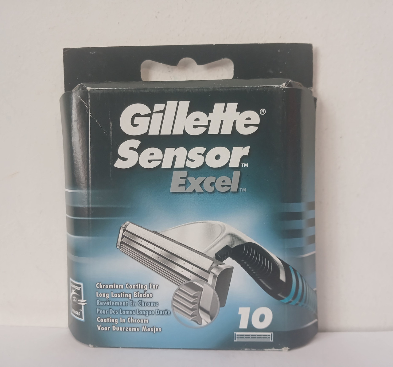 Касети чоловічі для гоління Gillette Sensor Excel 10 шт. (Жилет Сенсор ексель Оригінал Європа)