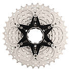 Касета велосипедна Sun Race MS1 (01-18) MTB 10 швидкостей (11-36T) Metallic Silver, фото 2