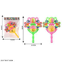 Погремушка в ручку арт. 2011 (528шт/2) 2 цвета микс, пакет 16,4*23,8см