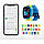 Smart Watch AmiGo GO008 MILKY GPS Wi-Fi Blue/yellow UA UCRF, фото 7