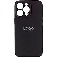 Чехол Silicone Case Full Size with Frame для iPhone 15 Pro Max Цвет 18.Black