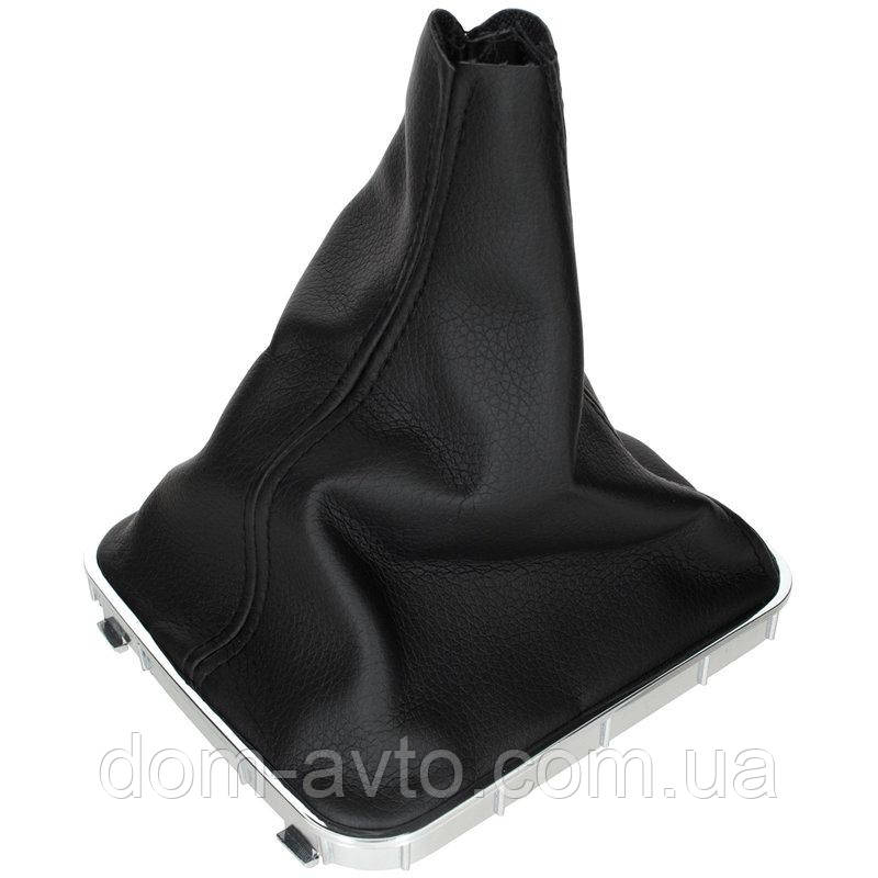 Opel Zafira B 05-15 Захист важеля кпп ЧОРНИЙ + рамка ХРОМ МАЛИЙ