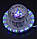 Світлодіодний нічник-проектор в розетку "НЛО", 220V, Мультиколор, фото 3