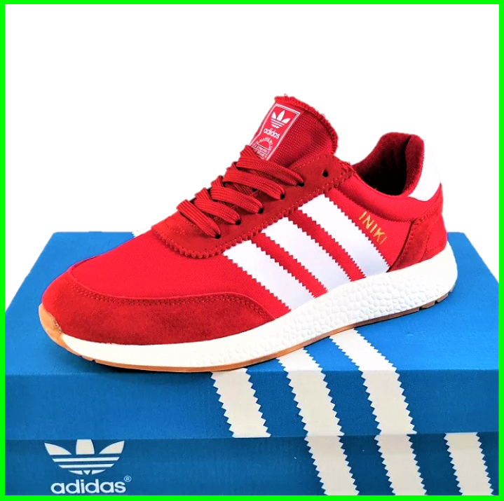 Кросівки Чоловічі Ad!das Iniki Runner Boost Червоні Адідас (розміри: 41) Відео Огляд