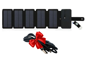 Promo: Сонячна панель "Eco-Obigriv 51" microUSB, 7.8W для зарядки гаджетів та USB кабель 3in1 у ПОДАРУНОК!