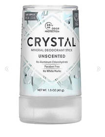 Мінеральний дезодорант-стік без запаху Crystal,  40 г