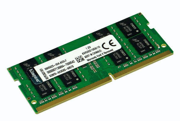 DDR4 2666MHz 16GB SoDIMM PC4 21300 CL19 1.2V KVR26S19S8 16 green
