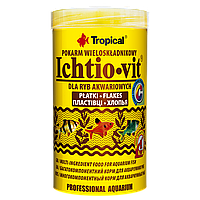 Сухой корм для всех аквариумных рыб в хлопьях Tropical Ichtio-Vit 250 мл/50 г