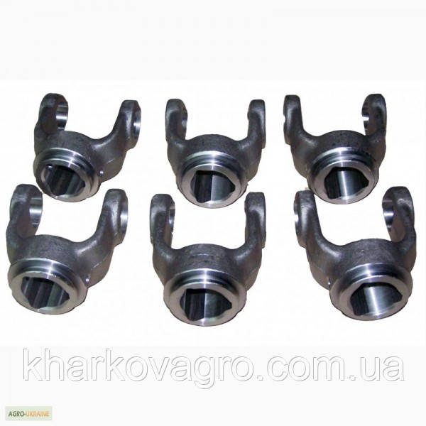 Вилка карданного валу на тригранну трубу 32,4х2, 5 зовнішню під хрестовину 22х54, фото 1
