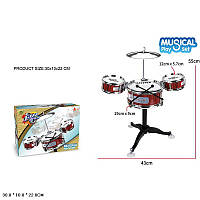 Игрушечная Барабанная установка арт. 586-328 (24шт) р-р 43*55см, короб. 30*10*22 см