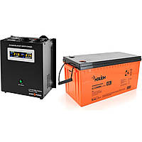 Комплект ДБЖ  LPY-W-PSW-1000VA+ (700Вт) 10A/20A  +  АКБ  Merlion GL 12-200-0M8  12 V 200 Ah