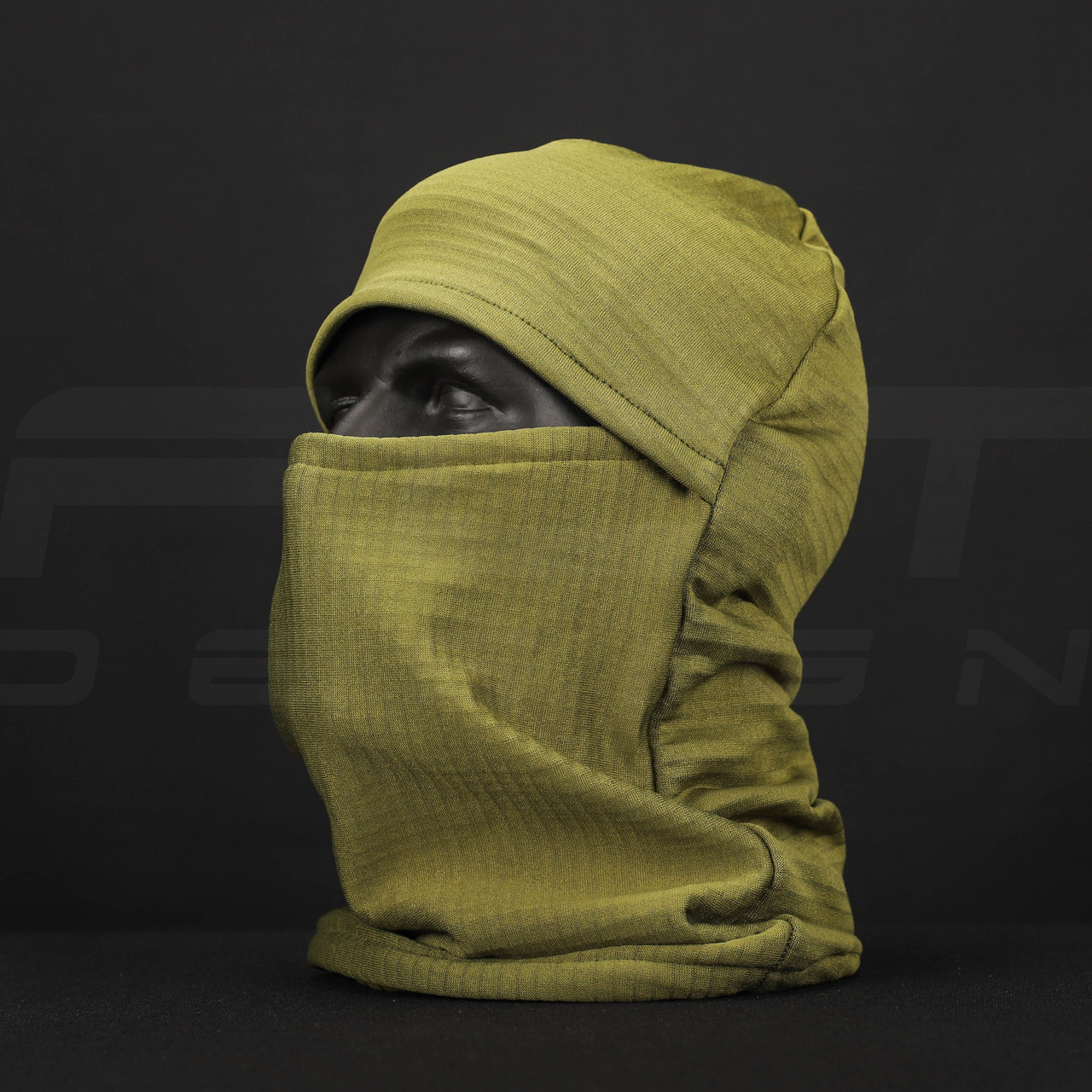 Шапка маска, Балаклава утеплена термофліс хакі, фото 1