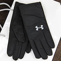 Перчатки мужские сенсорные замш с плащевкой на меху осень-зима размер XL