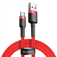 Кабель USB Baseus (CATKLF-B) cafule Cable USB For Type-C 3A 1m Red + Red