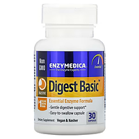 Базовые пищеварительные ферменты, Enzymedica, Digest Basic, 30 капсул