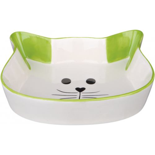 Миска для котів Trixie (Тріксі) керамічна у формі котячої мордочки 250 мл