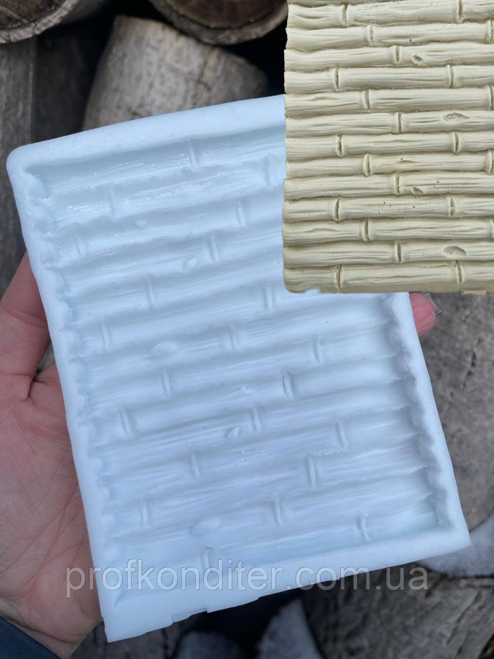 Ексклюзив! Силіконовий молд для шоколаду та ін "Бамбукове полотно", фото 1