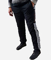 Спортивні чоловічі штани гуртом з кишенями, демісезонні штани (штани) для чоловіків чорний р.46 48 50 52 54 56