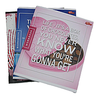 Тетрадь в клетку 96 листов цветная обложка