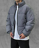Мужская зимняя курточка на синтепоне, графит