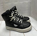 Підліткові зимові черевики на овчині JONG GOLF чорні р35-р38, фото 4