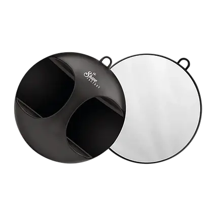 Дзеркало для стрижки The Shave Factory Barber Mirror Black (діаметр 27 см) чорне