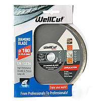 Диск алмазний Wellcut Promo 180 мм*5мм*22,23 мм Плитка