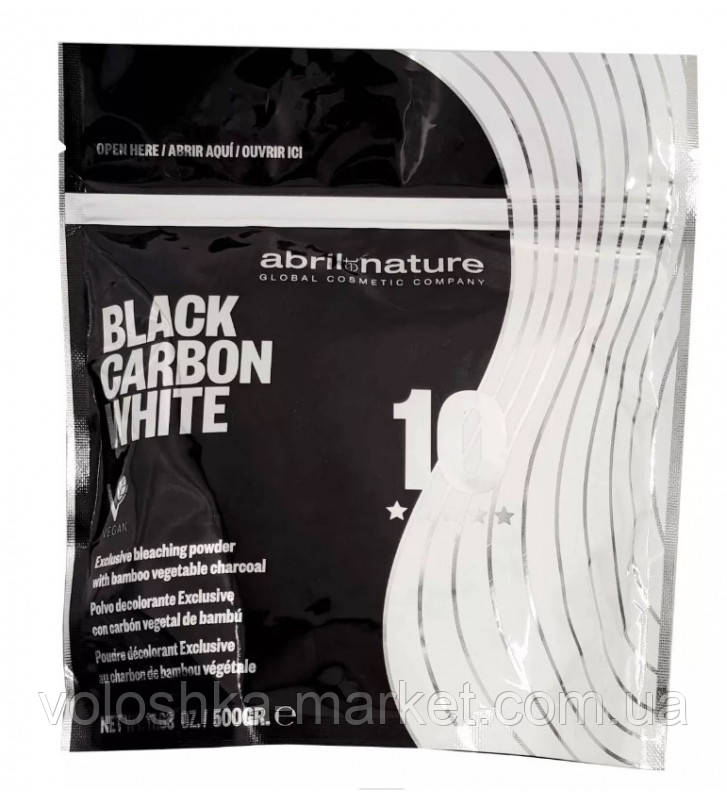Освітлювальний пудра-порошок для волосся Abril et Nature Black Carbon White 500 г