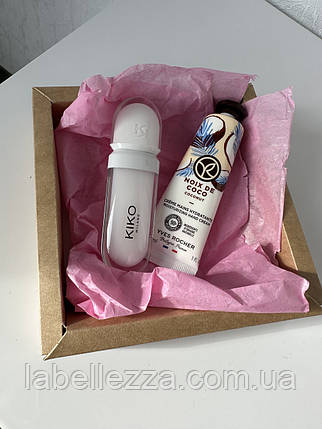 Подарунковий Набір косметики: блиск плампер Kiko, крем для рук Yves Rocher, фото 2